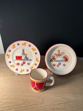 Vintage Tiffany & Co Tiffany Toys Mason’s England 3 Pc Children’s Dish Set
